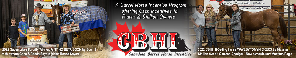 Canadian Barrel Horse Incentive