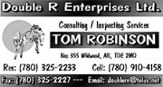 Double K Enterprises Ltd., Consulting/Inspecting Services. Tom Robinson