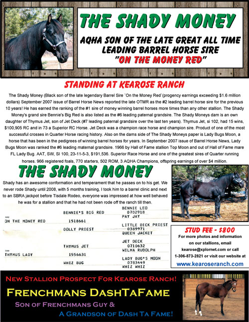 The Shady Money - Kearose Ranch